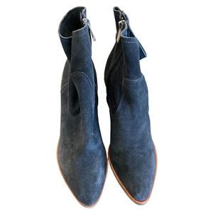 Treasure & Bond Charcoal Gray Suede Heel Harrison Ankle Bootie 9.5 NWOT NWOB